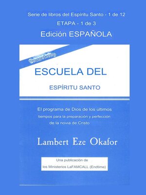 cover image of PRESENTANDO  ESCUELA DEL ESPÍRITU SANTO--Edición en español